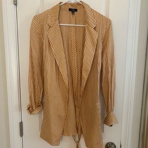 AFRM Satin Striped Blazer - Size XS